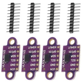 4 x Sensor Module Time-of-Flight ToF Laser Distance Sensor VL53L0X Time of Flight Sensor 940nm Compatible with Arduino