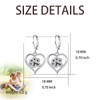 TALYKONG Paw Print Earrings for Women Dangle,Cat Dog Paw Earrings,