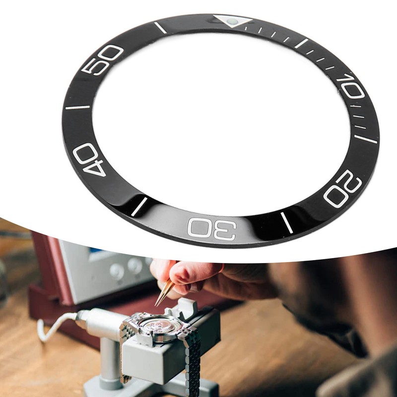 Ceramic Watch Bezel Ring Professional 38.6mm Watch Bezel Insert Replacement