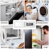Dishwasher Magnet Clean Dirty Sign, Premium Stainless Steel Clean Dirty