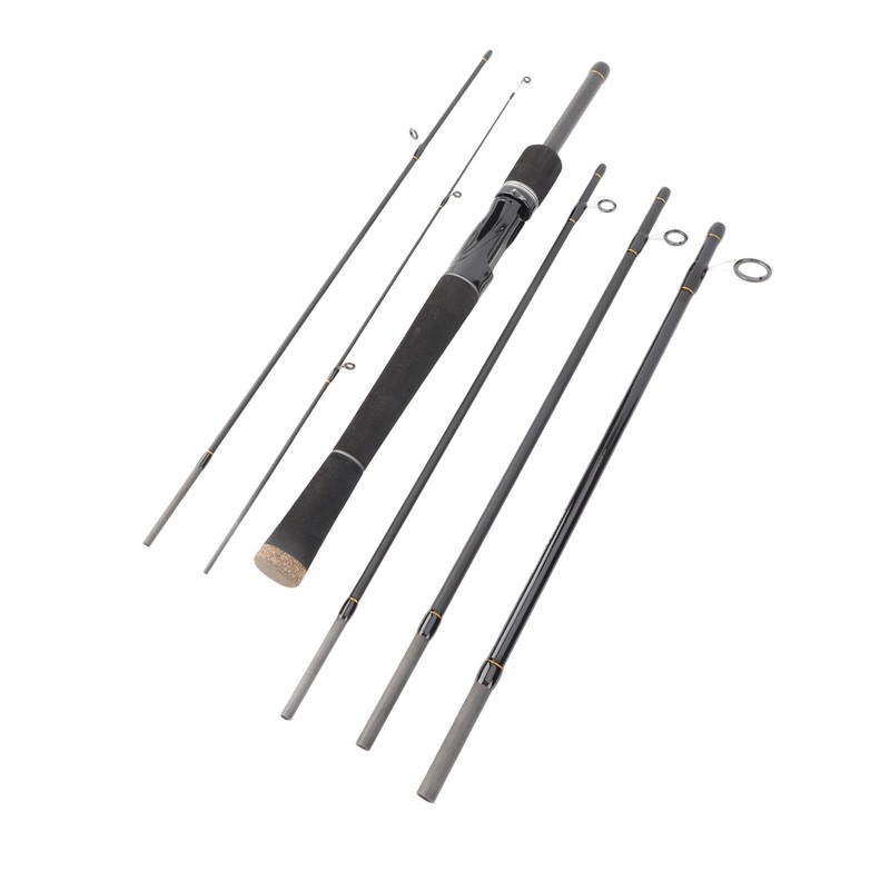 6.9ft Fishing Rod Portable 6 Sections Carbon Fiber Lightweight Fishing