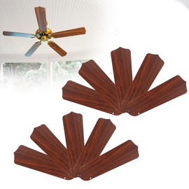 Stuffygreenus 10 Pcs 16 1/2" Ceiling Fan Blades for 42" Fan Replacement Blades Waterproof Ceiling Fan Blades Replacement Wooden Fan Blades for Summer Broken Blade Substitution Replacing (Wood)