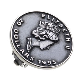 Senote e3001 Queen Elizabeth Silver Coin Silver Ear Clip [Silver 925 Silver Accessories], Silver, No Gemstone