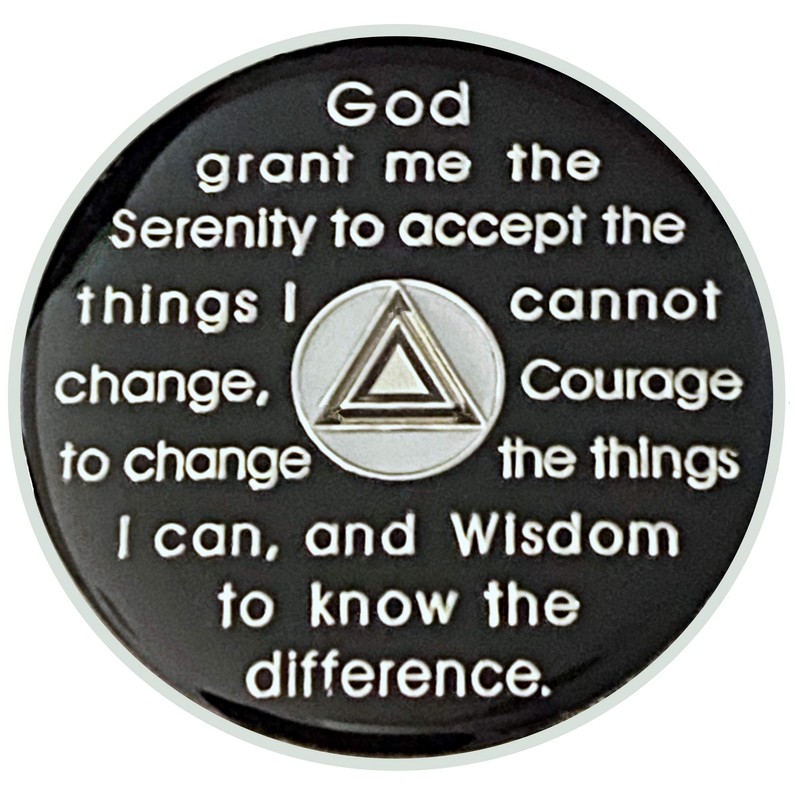 Simply Minimal AA 14 Year Silver Color Plated Recovery Coin,