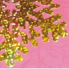 Beistle 14 inch Prismatic GOLD Snowflake Cutout 1 piece, Assorted