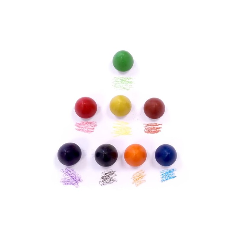 Major Brushes Chubby Egg Shaped Wax Crayons 5cm x 5cm