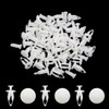 sourcingmap 40 Pcs White Plastic Rivet Bumper Clips 9mm for