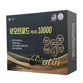Biotin Gold Plus 10000 Pantothenic Acid Brewer's Yeast Biotin, 2 units, 60 tablets / 비오틴골드플러스10000 판토텐산 맥주효모 비오틴, 2개, 60정
