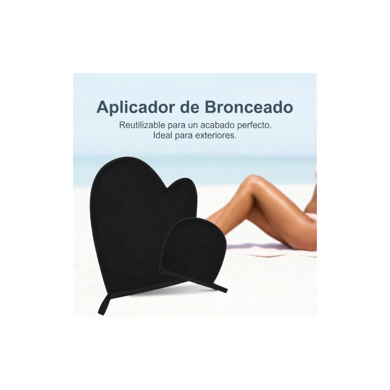 Guante Aplicador de Autobronceador y Exfoliante Corporal Reutilizable