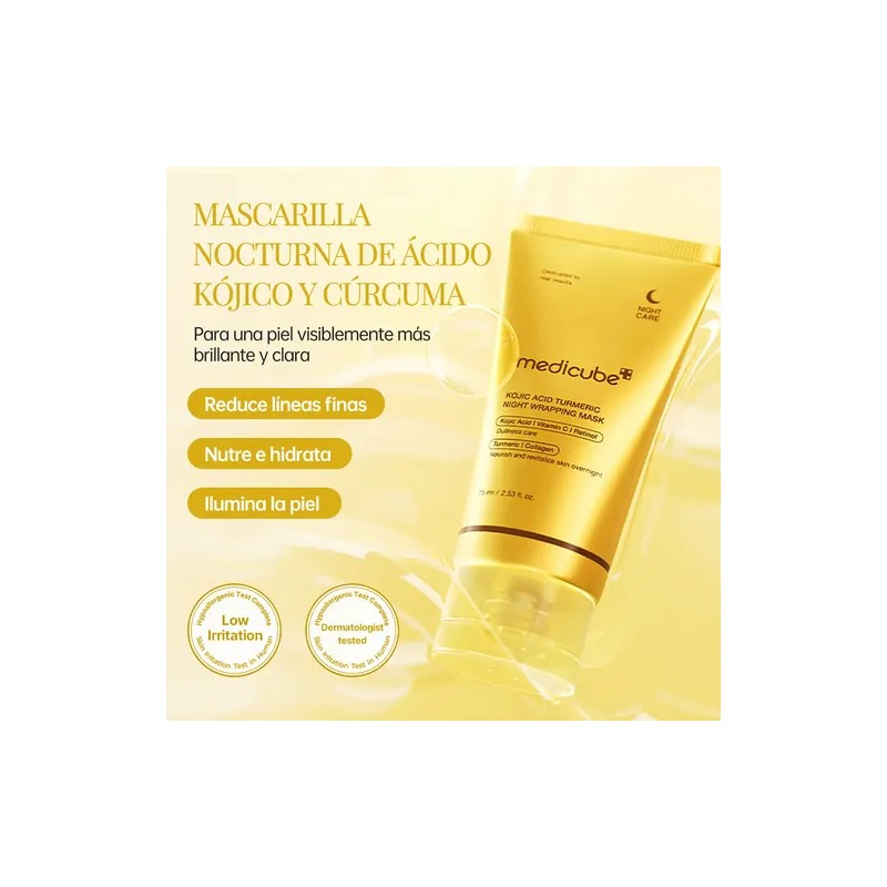 Medicube Mascarilla Nocturna Kojic Cúrcuma Iluminadora 75ml