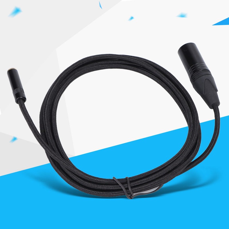 3.5mm Female to 3 Pin XLR Male Cable 24K Gold