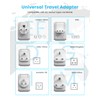 Universal Travel Adapter Kit, VINTAR International Plug Adapter with 3