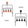 Hot Metal Rotating Spinning Shooting 5 Targets Competitive Wind Chimes