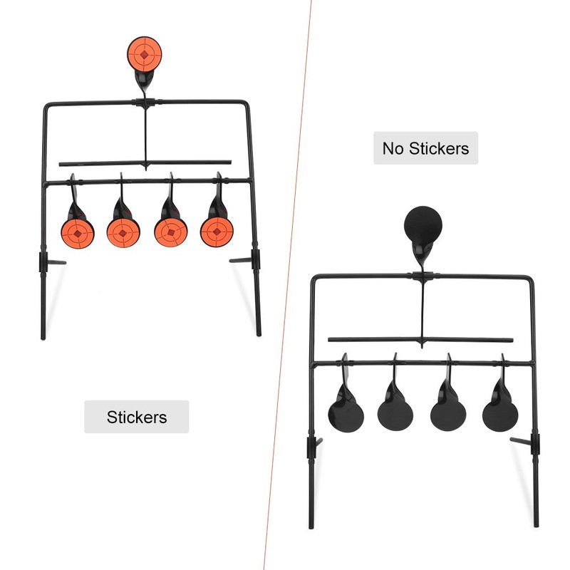 Hot Metal Rotating Spinning Shooting 5 Targets Competitive Wind Chimes