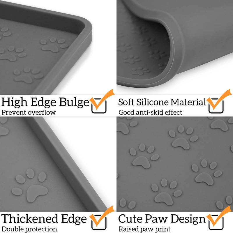 Ptlom Pet Placemat for Dog and Cat, Mat for Prevent