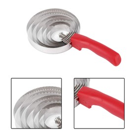 XNHIU 2pcs Horse Itching Brush Horse Grooming Brush Livestock Hair Shedding Comb Metal 6 Rings Horse Brush for Deshedding Tool