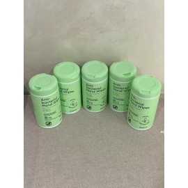 Biopure 5 Packs Antibacterial Hand Wipes Fresh Morning Breeze- Antibacterial Wipes