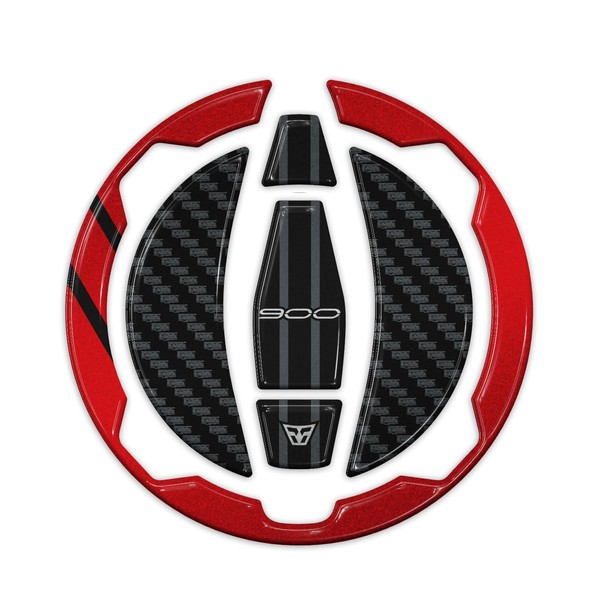 Resin Bike Motorbike 3D Stickers Compatible with Kawasaki Z900 2023-2024