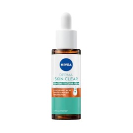 Nivea Derma Acne Care Skin Clear and Protect Serum con ácido hialurónico, niacinamida, provitamina B5, fórmula sin aceite, 1.0 fl oz, para piel propen