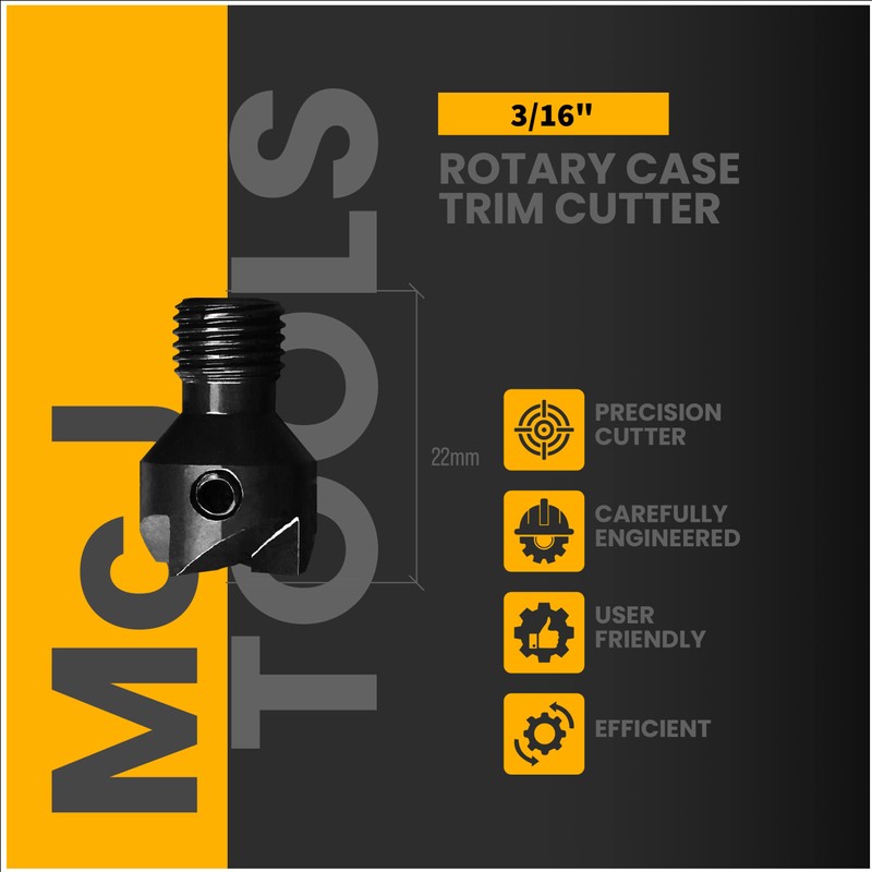 McJ Tools Reloading Case Trimmer Cutters and Pilot Bits (Shaft