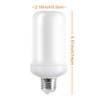MINTSSOUL LED Flame Effect Fire E26 Light Bulbs,Creative with Flickering
