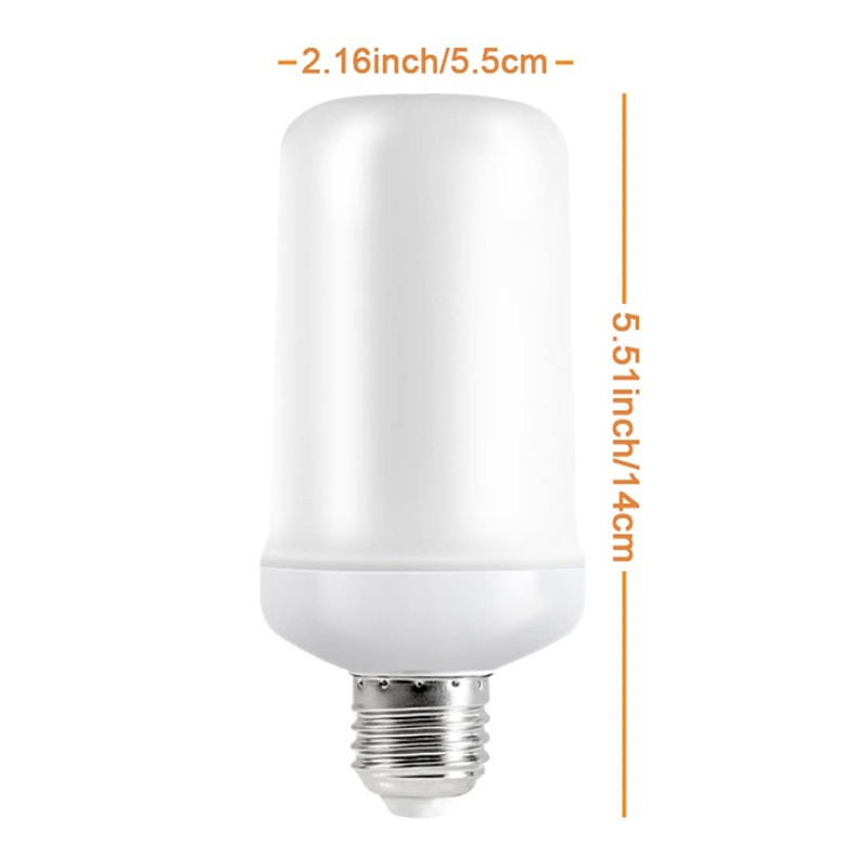 MINTSSOUL LED Flame Effect Fire E26 Light Bulbs,Creative with Flickering
