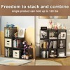 Dmevkic 2 Cube Organizer Book Shelfs DIY Variable Stackable Cube