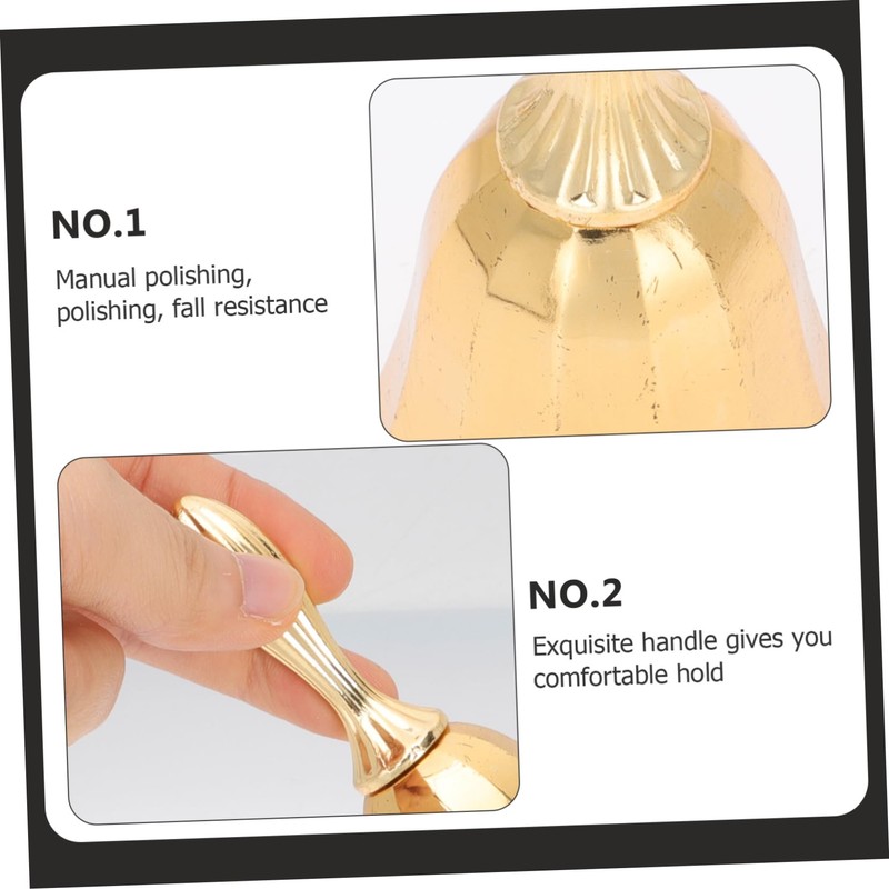 Gadpiparty Metal Hand Bell for Restaurant and Bar Classic Desktop