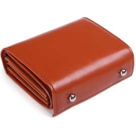 Legare Trifold Wallet with Coin Purse, Genuine Leather, Men's, Women's, Compact, Small, Large Capacity, Easy to Use, Mother's Day, Practical, Mother's Day Gift, Gift, Braun