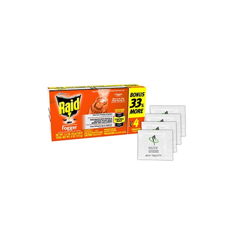 Raid Concentrated Fogger 1.5 Oz - 3 Pack W/Health and