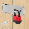 Stainless Steel Deadbolt Lock with Padlock & Screws, Cellar Lock