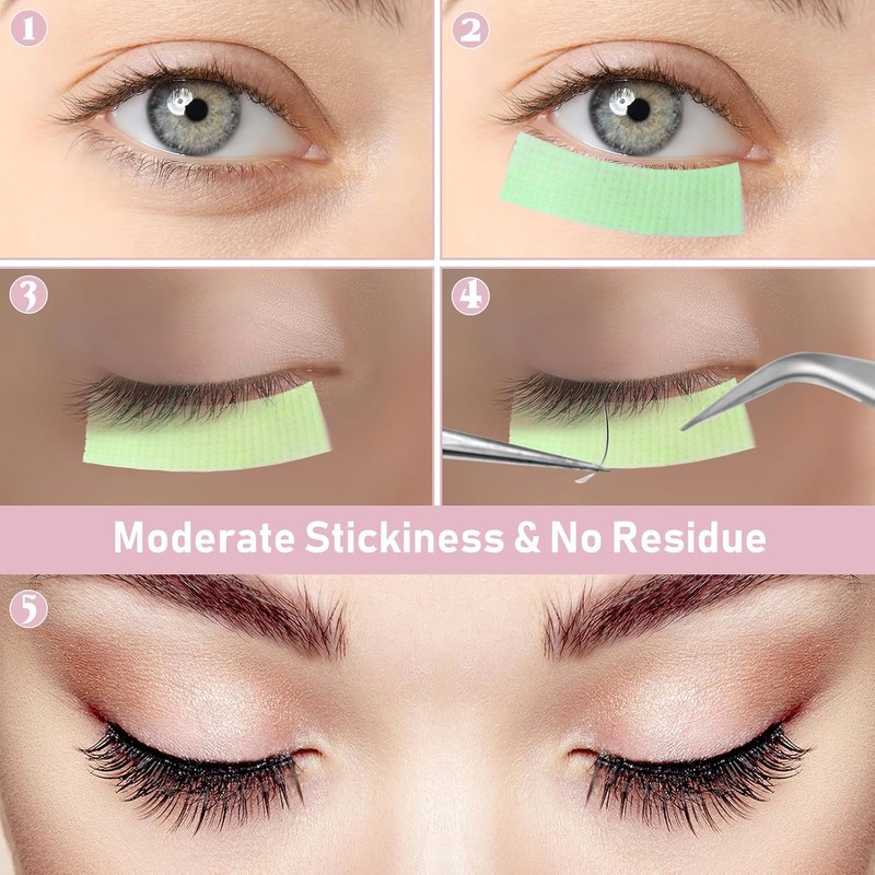 Cintas de Extensión de Pestañas de Micropore, 10 Rollos para