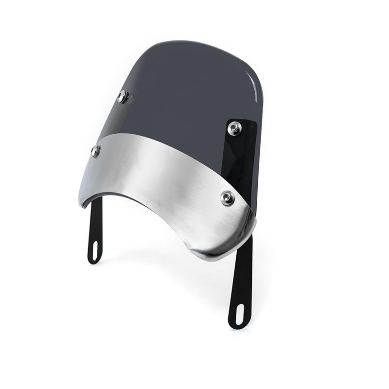 Motorcycle Windshield Universal Wind Deflector Windscreen Front Flyscreen with Mount