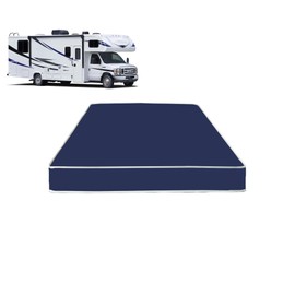 Greaton, 4-Inch Medium Firm Water-Resistance Foam Vinyl Mattress, Easy to Clean, Comfortable & Noise Free, Twin, Blue