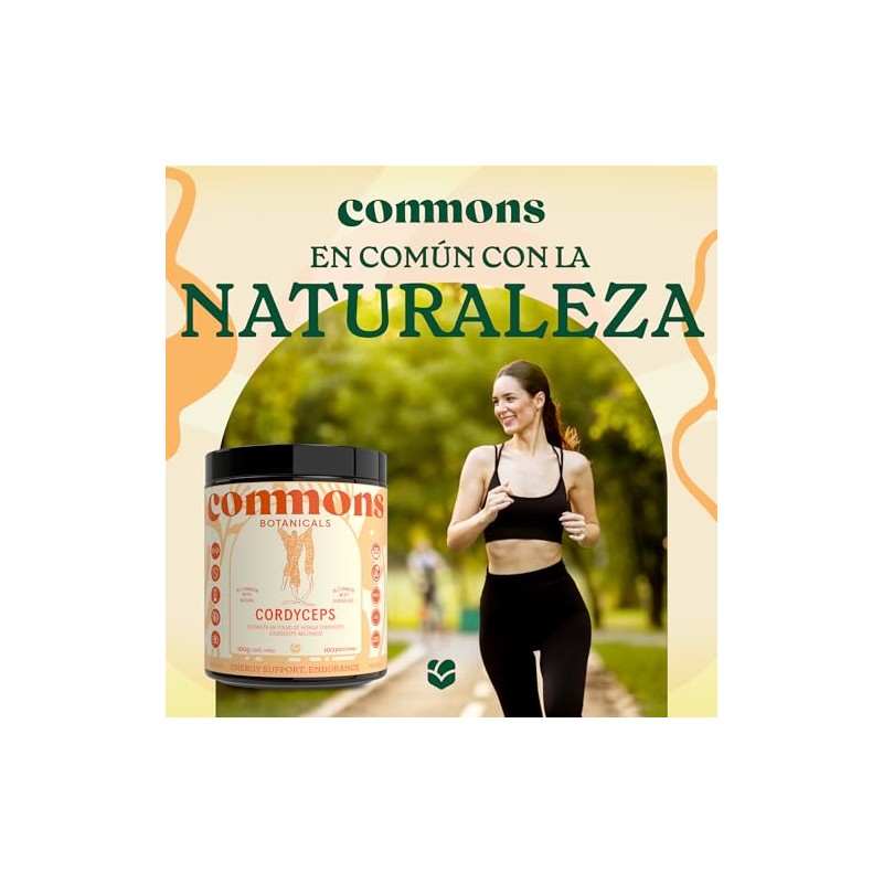 Commons Hongos Adaptógenos - Hongo Cordyceps - Extracto Puro en