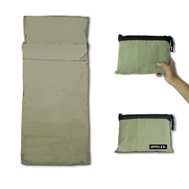 JIVELER Lightweight Inner Shruff, Zipper, Sleeping Bag Included, Storage Bag, Inner Sheets, Camping Liner, Travel Sheets, Ultra Lightweight, Sleeping Bag, Backpacking, Hiking, Outdoors, Sleeping in