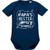 OM3® Baby Bodysuit with Saying - Papas Beste Schuss II