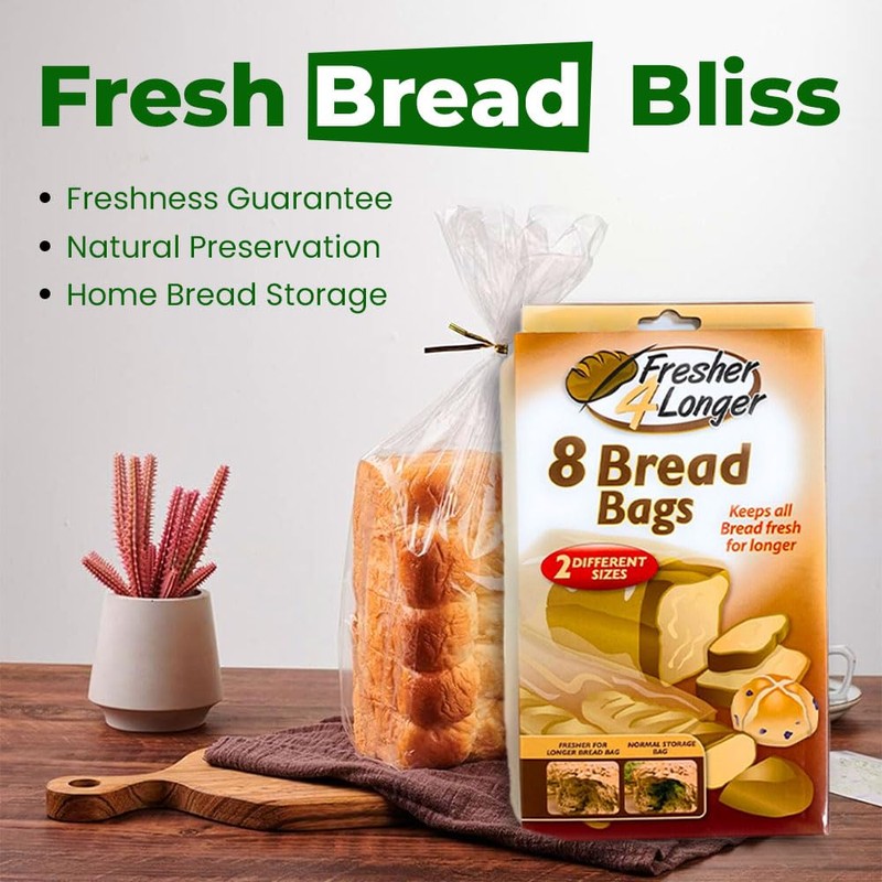 Bread Bags – Keeps Bread Fresher for Longer | Bread