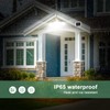 GLORIOUS-LITE Solar Security Lights 2400mAh LED Motion Sensor Light Outdoor,