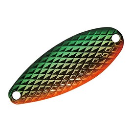 SMITH LTD Spoon, Drop Diamond, 1.1 inches (29 mm), 0.1 oz (3 g), Green Gold Orange #09 Lure