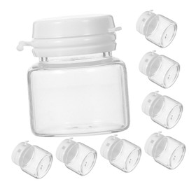 Outanaya 10pcs Transparent Cream Travel Containers Leakproof Skincare Jars for Balms Makeup Toiletries Portable Storage Bottles for Travel and Daily Use