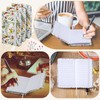 Qeeenar 4 Pcs Mini Leather Pocket Notebook 4 x 2.5