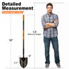 AgroPro Shovel for Digging, Metal Shovel with Long Fiberglass Handle,