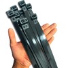 Black Zip Ties Heavy Duty 20 Inch Outdoor, 250lb Extra