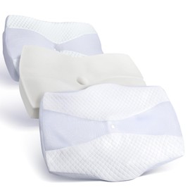 SAHEYER Cushion Covers, Odourless Memory Foam Pillowcase, Washable Replacement Cushion Cover, White