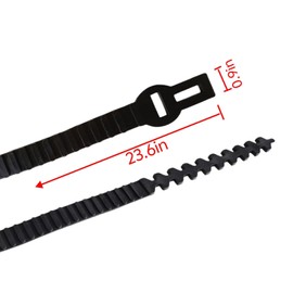 Heavy Duty Tree Stake Supports Adjustable Tree Straightening Ties Tree Limb Bands 5pcs Tree Training System Flexible Rubber Locking Straps - Cable, Plant & Tree Ties for Staking (23.6 Inch)