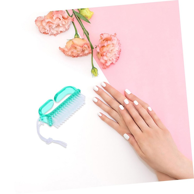 Mikinona 8pcs Fingernail Cleaning Brush Durable Nail Brushes for Manicure