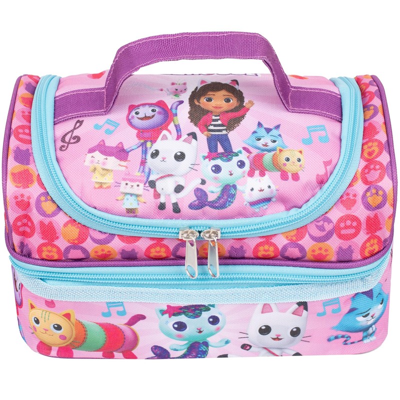 Gabby's Dollhouse - Lunch Bag for Kids - Multi-Compartment Snack