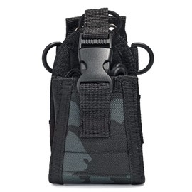 YNIBST Multifunctional Radio Holder Nylon Cloth Material for Handy Radios with Strap Radio Pouch Camouflage Black Radio Pouch