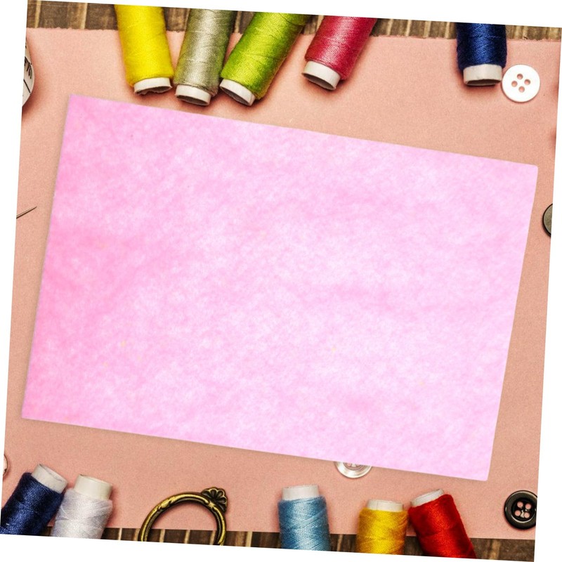 STOBOK Craft Felt Fabric Sheets 20 Pack Rectangular Felt Sheets